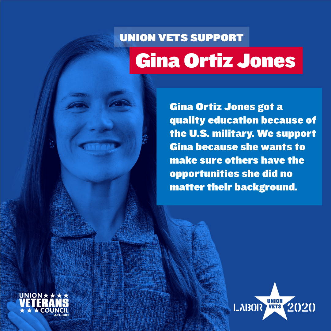 Union Veterans Support Gina Ortiz Jones